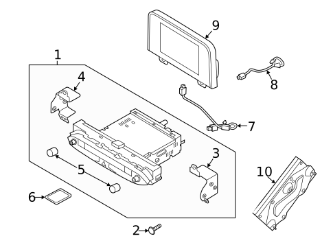 Antenna & Radio for 2020 Kia Stinger #2