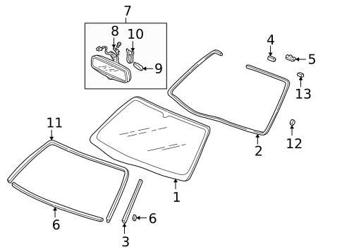 Reveal Moldings for 2003 Acura CL #0