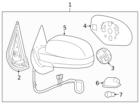 Mirrors for 2010 GMC Yukon #0