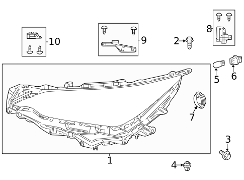 Headlamp Components for 2025 Lexus NX350h #4