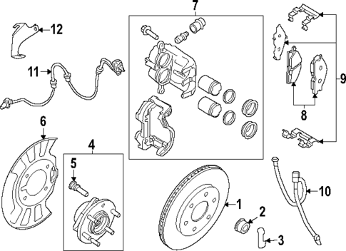 Front Brakes for 2023 Nissan Frontier #0
