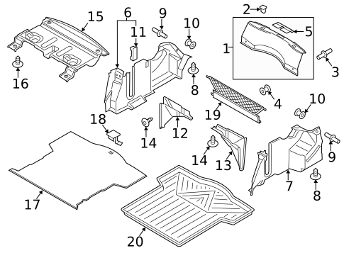 Interior Trim - Rear Body for 2019 Lincoln MKZ #0