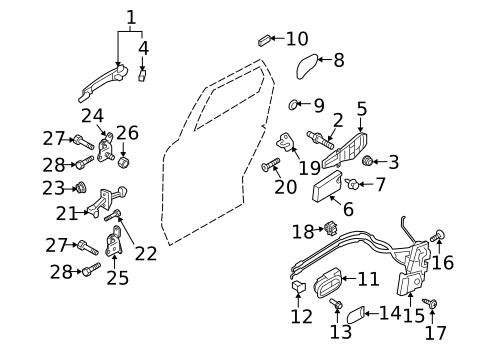 Lock & Hardware for 2009 Mazda CX-9 #1