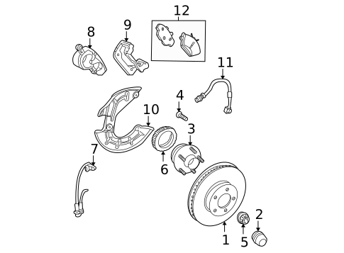 Drums & Rotors for 2004 Ford Mustang #0