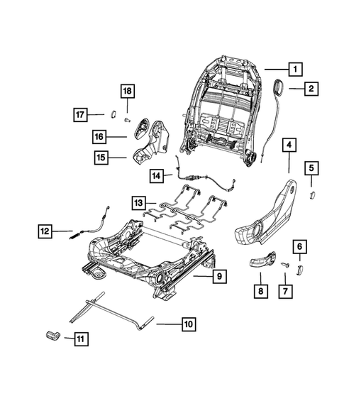 Front Seats - Adjusters, Recliners, Shields and Risers for 2012 Fiat 500 #0