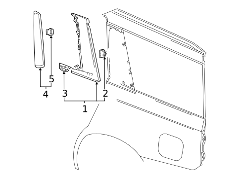 Exterior Trim - Quarter Panel for 2024 Cadillac Escalade #0