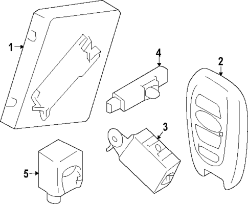 Keyless Entry Components for 2022 Subaru Impreza #0