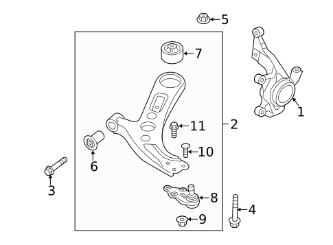 Suspension Components for 2018 Kia Soul EV #1