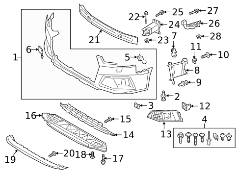 Bumper & Components - Front for 2019 Audi A4 Quattro #0