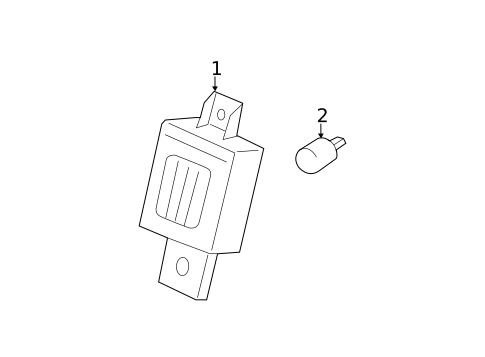 License Lamps for 2018 GMC Sierra 1500 #0