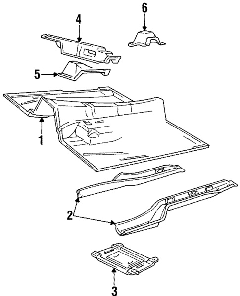 Floor & Rails for 1992 Volvo 960 #0