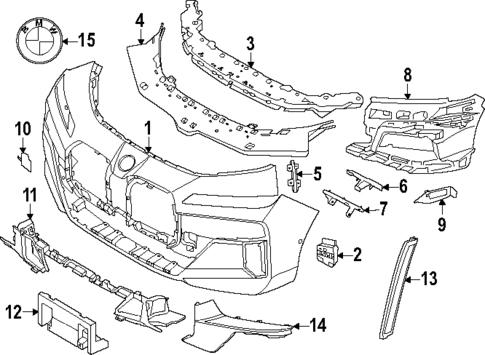 Bumper & Components - Front for 2023 BMW 760i xDrive #0