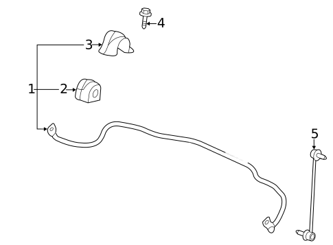 Stabilizer Bar & Components for 2011 Saab 9-5 #0