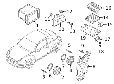 Sound System for 2019 Volkswagen Beetle #1