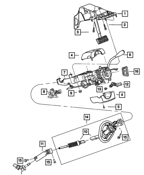 Steering Column and Intermediate Shaft for 2011 Ram 3500 #0