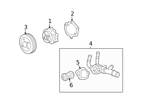 Water Pump for 2008 Saturn Vue #0