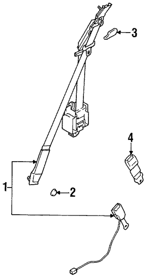 Front Seat Belts for 2000 Chrysler Sebring #0