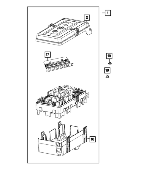 Power Distribution, Fuse Block, Junction Block, Relays and Fuses for 2020 Jeep Gladiator #5