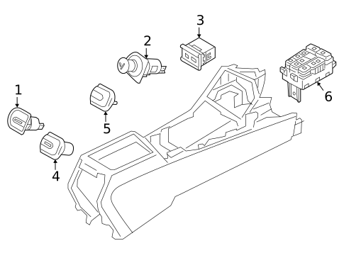 Center Console for 2020 Kia Optima #2