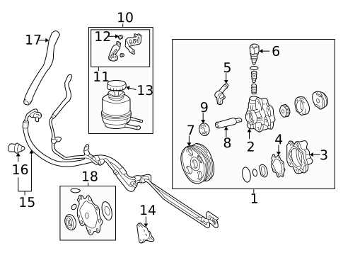 Pump & Hoses for 2002 Toyota Tundra #0