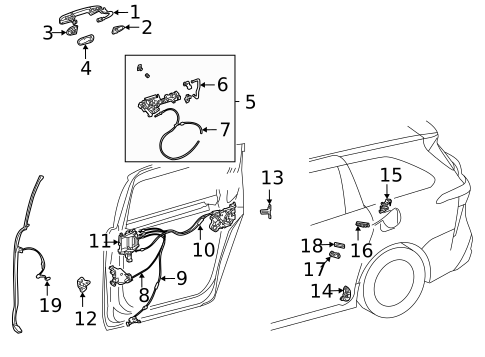Sliding Door for 2022 Toyota Sienna #1
