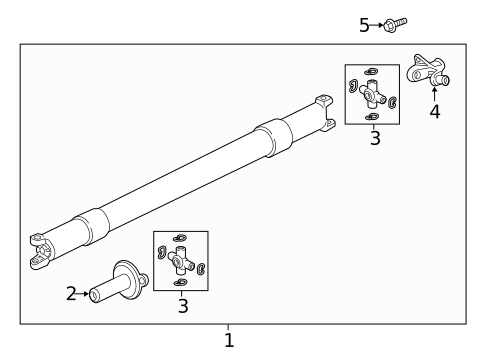 Propeller Shaft for 2020 Ford F-150 #1