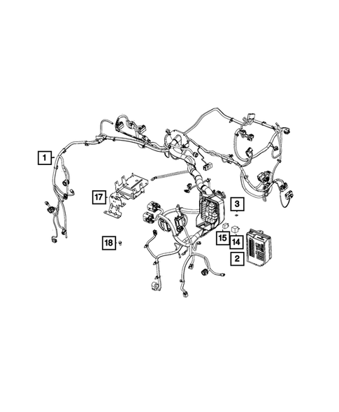 Wiring-Headlamp to Dash for 2018 Fiat 500 #1