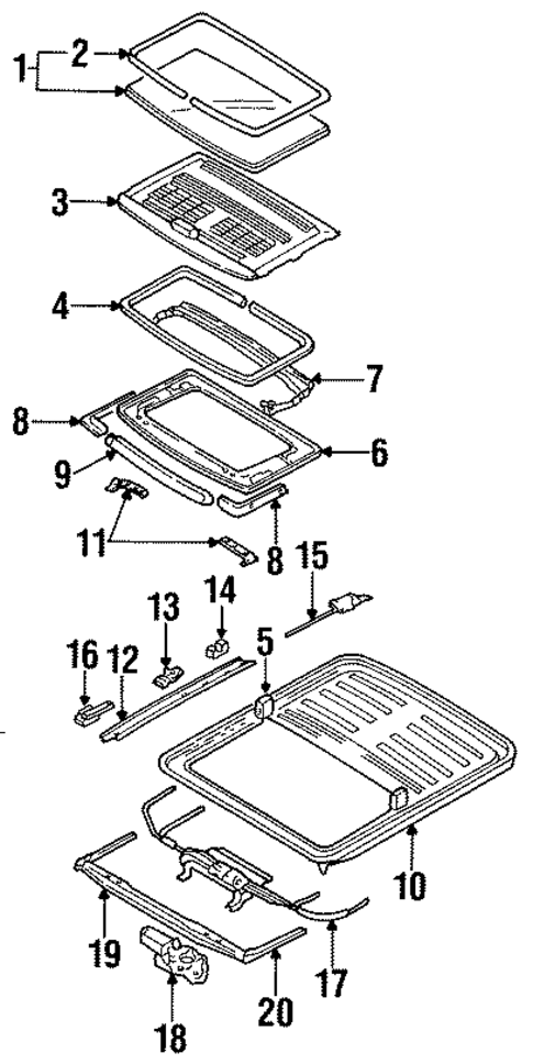 Sunroof for 1993 Mercury Tracer #0