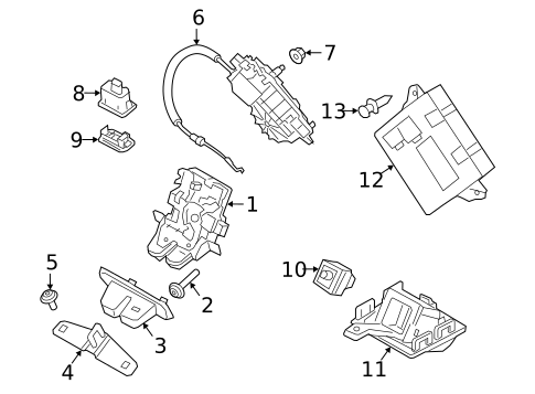 Lock & Hardware for 2021 Land Rover Range Rover Evoque #2