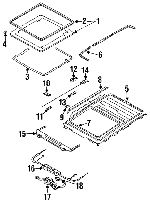 Sunroof for 1996 Mazda MPV #0