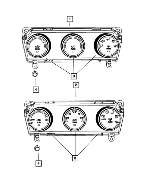 Air Conditioner and Heater Controls for 2015 Jeep Patriot #0