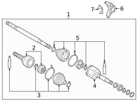 Drive Axles for 2021 Nissan Qashqai #2