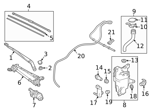 Headlamp Washers/Wipers for 2020 Lexus NX300 #0