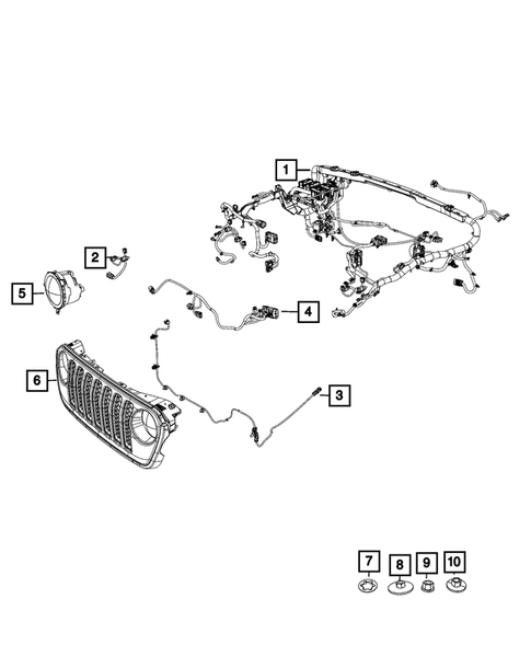 Wiring, Headlamp to Dash for 2020 Jeep Gladiator #0