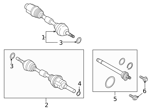CV Components for 2019 Lincoln Nautilus #0