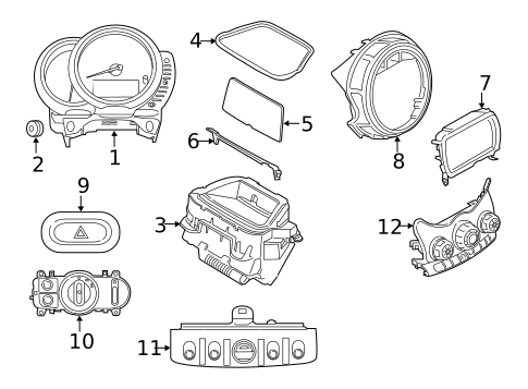 Instruments & Gauges for 2024 Mini Cooper Countryman #1