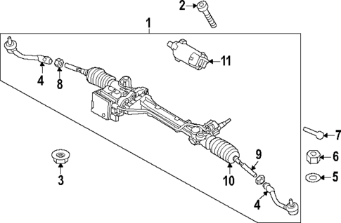 Steering Gear & Linkage for 2025 Genesis G90 #0