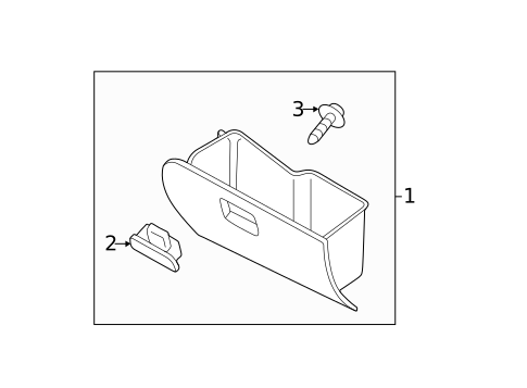 Glove Box for 2013 Mazda 2 #0