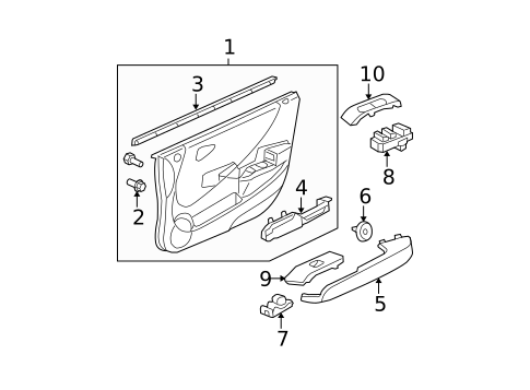 Front Door for 2008 Honda Fit #2