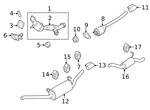 Brackets, Flanges & Hangers for 2013 Ford Transit Connect #0