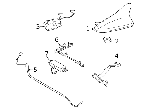 Antenna & Radio for 2022 Kia K5 #0