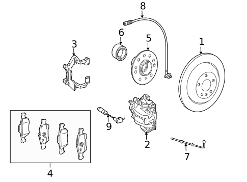 Rear Brakes for 2009 Mercedes-Benz ML63 AMG #0