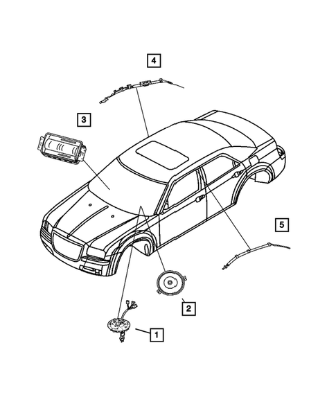 Air Bag System for 2006 Chrysler 300 #0