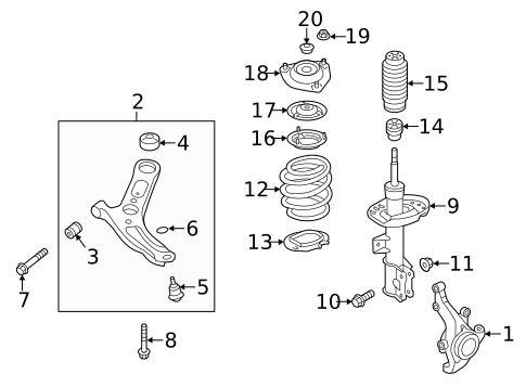 Suspension Components for 2015 Hyundai Veloster #0