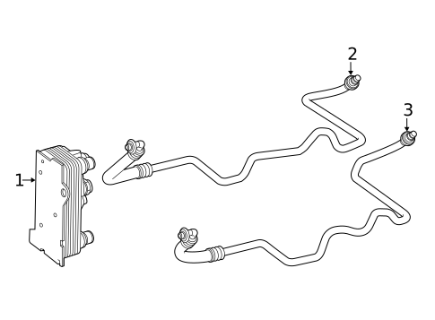 Trans Oil Cooler for 2021 Mercedes-Benz GLC43 AMG #1
