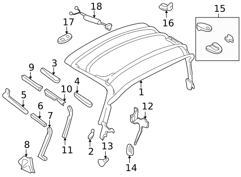 Frame & Components for 2001 Mazda Miata #0