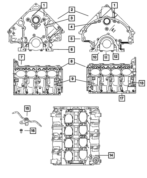 Cylinder Block for 2008 Chrysler 300 #0