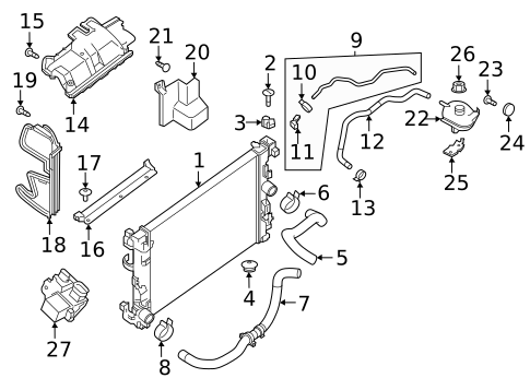 Radiator & Components for 2024 Nissan Versa #2