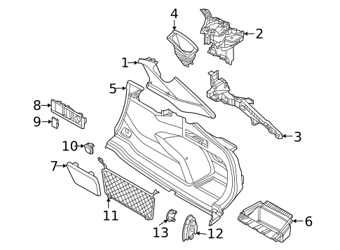 Interior Trim - Rear Body for 2022 BMW M440i xDrive Gran Coupe #0