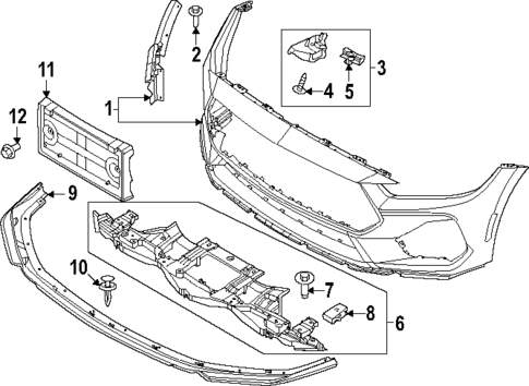 Bumper & Components - Front for 2024 Ford Mustang #0